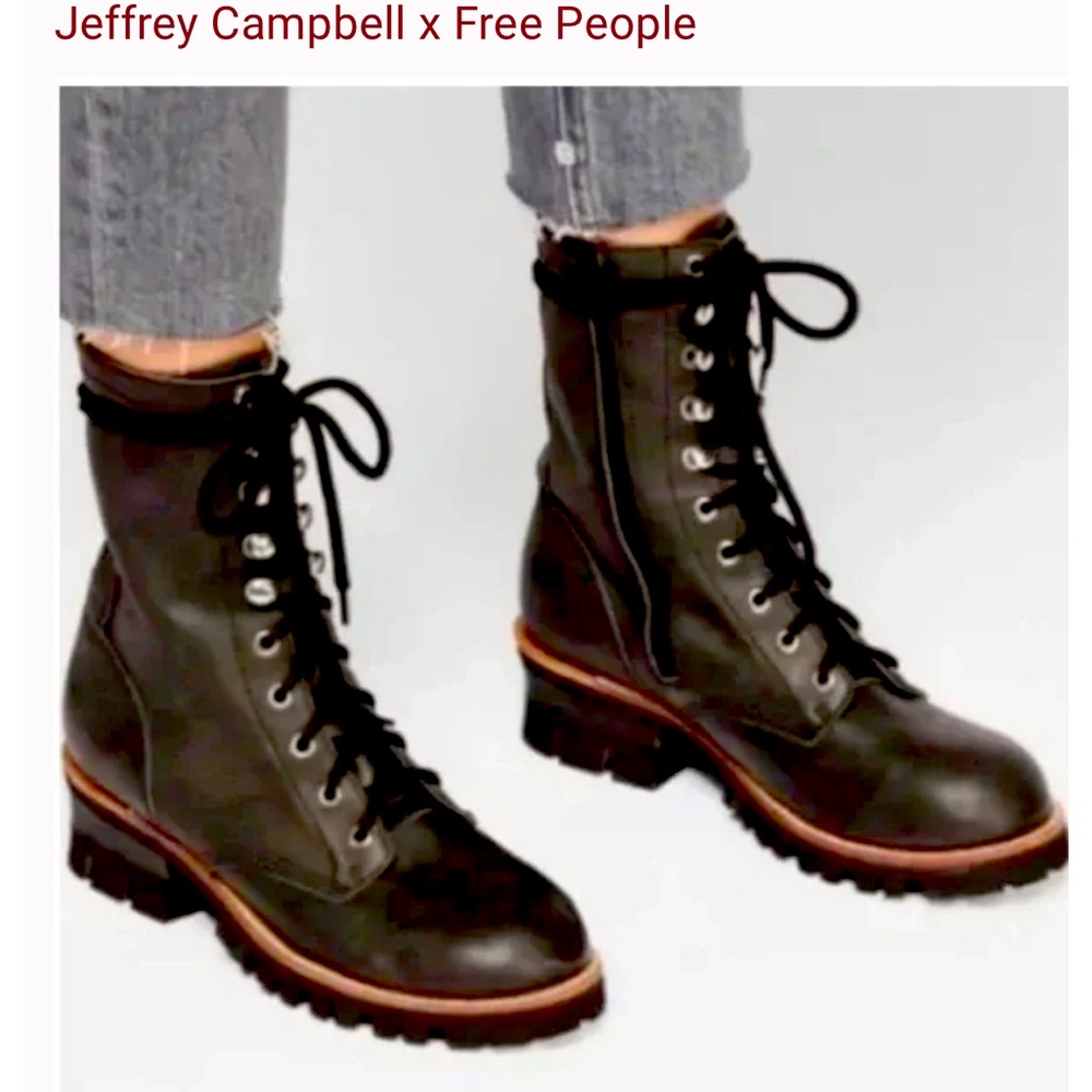 jefrey cambell sycamore black leather woman’s boots - Picture 14 of 14